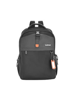 Safari - Unisex Black Polyester Solid/Plain 26Ltr Backpack (L)