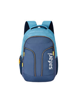 Safari - Unisex Blue Polyester Colorblock 37Ltr Backpack (L)