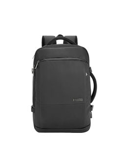 Safari - Unisex Black Polyester Solid/Plain 26Ltr Backpack (L)