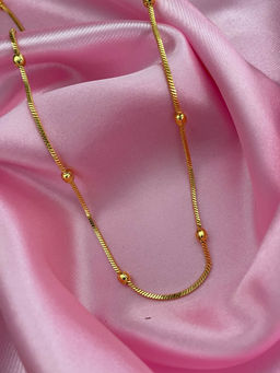 Digital Dress Room - Simple Design Snake Chain Short Necklace