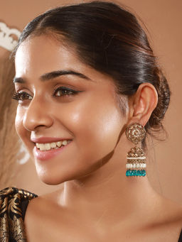 Aatmana - Silver and Rose Gold Dual Plated Stud Earrings (Pack of 2)