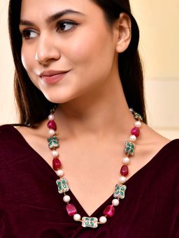 Silvermerc Designs - Multi-Color Gemstone Intricate Necklace
