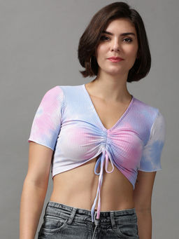 SHOWOFFFF - Women Multi Solid Crop Top