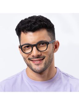 Shisen Fox - Unisex Kitsune 46 Lightweight Black Optical Eyeglass Frame (46)