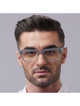 Shisen Fox - Unisex Habiki Lightweight Grey Optical Eyeglass Frame (53)