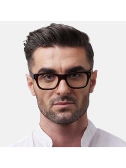 Shisen Fox - Unisex Gazo Lightweight Brown Optical Eyeglass Frame (52)