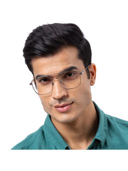 Shisen Fox - Unisex Kaen Lightweight Silver Optical Eyeglass Frame (57)