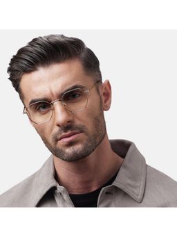 Shisen Fox - Unisex Okita Lightweight Gold Optical Eyeglass Frame (51)