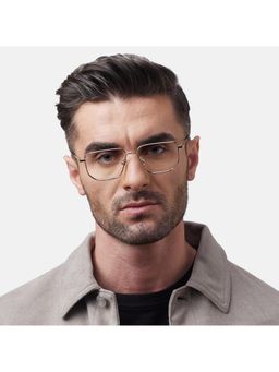 Shisen Fox - Unisex Shikaku Lightweight Gold Optical Eyeglass Frame (54)