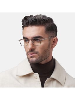 Shisen Fox - Unisex Raion Lightweight Silver Optical Eyeglass Frame (52)