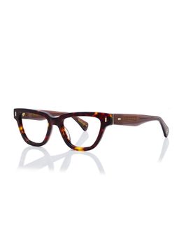 Shisen Fox - Unisex Himiko Lightweight Brown Optical Eyeglass Frame (52)