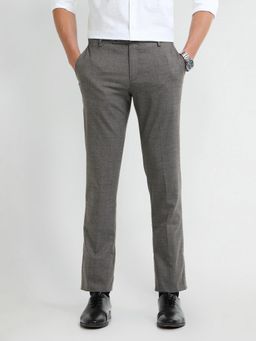 Arrow - Checks Grey Polyester Trouser