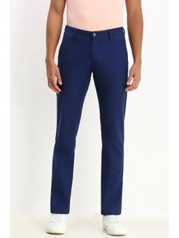 Allen Solly - Men Navy Slim Fit Solid Casual Trousers