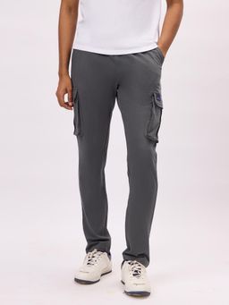 Bombay High - Grey Straight Fit Cargos Pant For Men