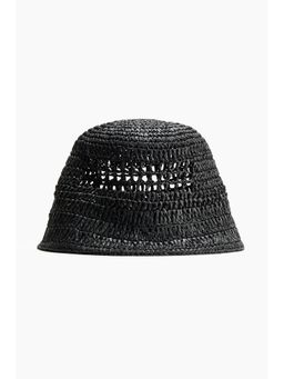 H&M - Men Black Straw Bucket Hat