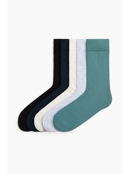 H&M - Men Turquoise 5-Pack Socks