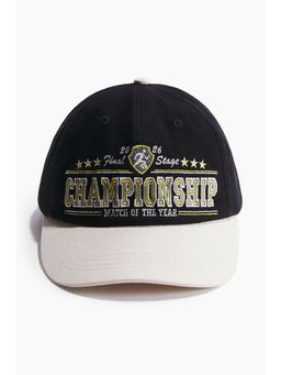H&M - Men Black Cotton Twill Cap