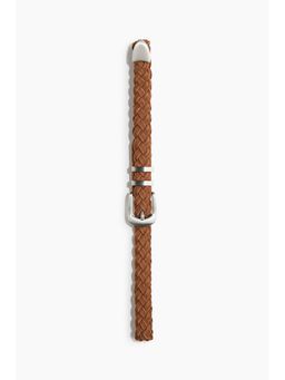 H&M - Men Brown Braided Leather Belt