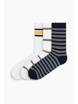 H&M - Men White 3-Pack Socks