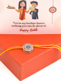 GIVA - Sterling Silver Evil Eye Multi-Color Rakhi