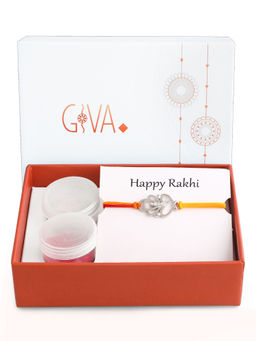 GIVA - Sterling Silver Ganesh Rakhi