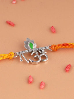 GIVA - Silver Sacred Om Rakhi