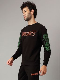 Free Authority - Dragon Ball Z Printed Black Sweatshirt for Men