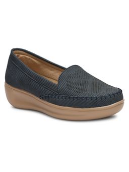 Twenty Dresses by Nykaa Fashion - Womens Navy Blue Stylish Comfort Loafers