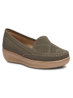 Twenty Dresses by Nykaa Fashion - Womens Olive Stylish Comfort Loafers