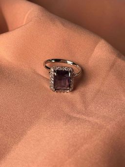 Niska - Purple Doozie American Diamond Adjustable Ring