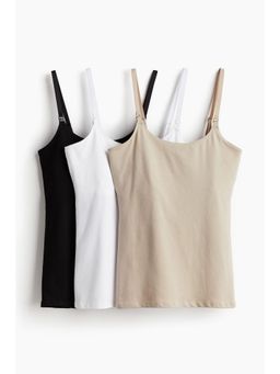 H&M - Women Mama 3-Pack Nursing Strappy Tops