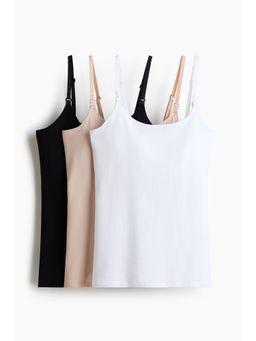 H&M - Women MAMA 3-Pack Nursing Strappy Tops