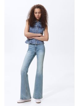 H&M - Women Blue Flared High Jeans