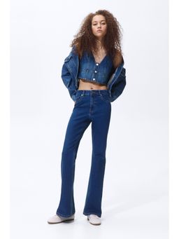 H&M - Women Blue Flared High Jeans