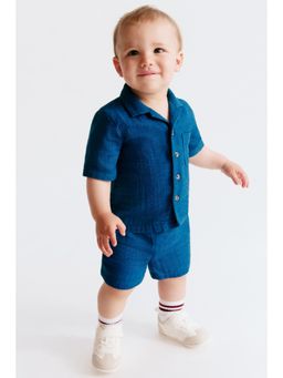 H&M - Boys Blue 2-Piece Set