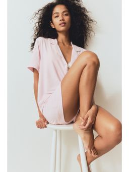H&M - Women Pink Viscose-Blend Pyjamas