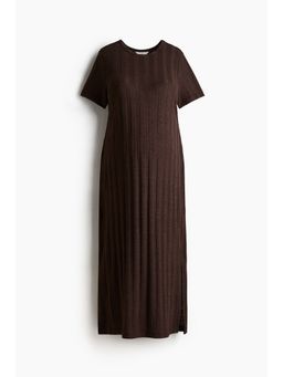 H&M - Women Brown Mama Ribbed Dress