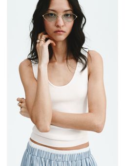 H&M - Women Black Knitted Vest Top