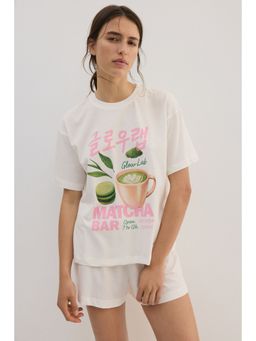 H&M - Women White Printed Pyjamas
