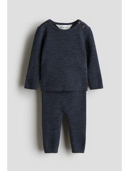 H&M - Boys Blue 2-Piece Merino Wool