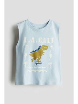 H&M - Boys Blue Printed Vest Top