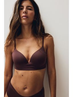 H&M - Women Brown Seamless Push-Up-Bra