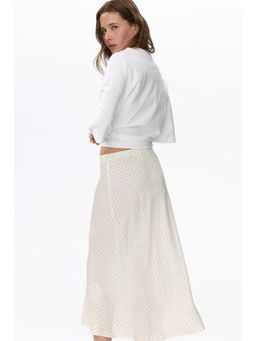 H&M - Women White Midi Skirt