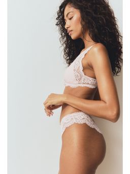 H&M - Women Pink 2-Pack Lace Brazilian Briefs