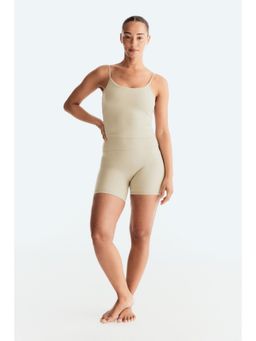 H&M - Women Beige Sports Cycling Shorts With Softmove