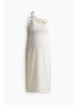 H&M - Women White Mama Appliqua D One-Shoulder Dress