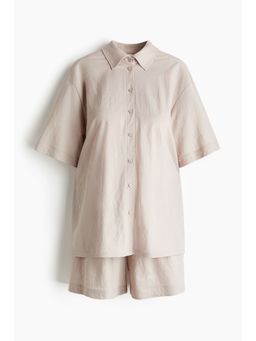 H&M - Women MAMA 2-Piece Shirt And Shorts Set