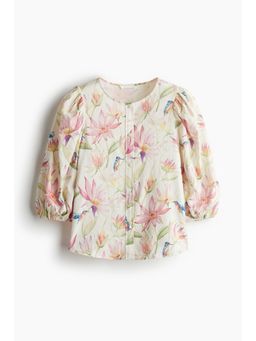 H&M - Women White Linen-Blend Blouse