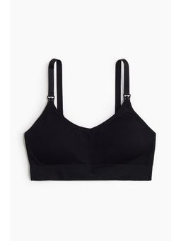 H&M - Women Black Mama Seamless Nursing Sports Bra