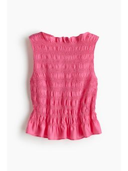 H&M - Women Pink Smocked Top